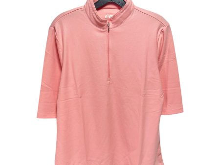 Athletic Top Short Sleeve By Nivo In Pink, Size: L Supply