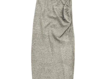 Skirt Midi By Express In Grey, Size: M Online Sale