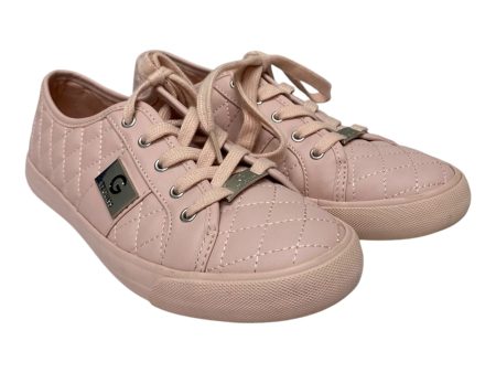 SHOES SNEAKERS by GUESS In PINK, Size: 7.5 Hot on Sale