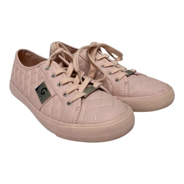 SHOES SNEAKERS by GUESS In PINK, Size: 7.5 Hot on Sale