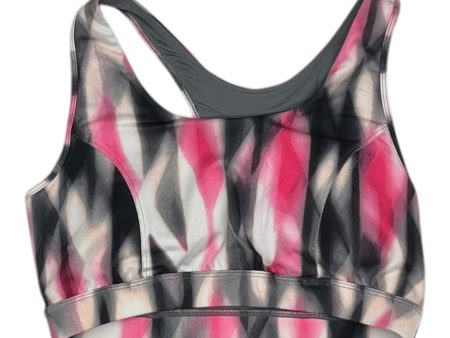 Athletic Bra By Tek Gear In Grey & Pink, Size:L Online now