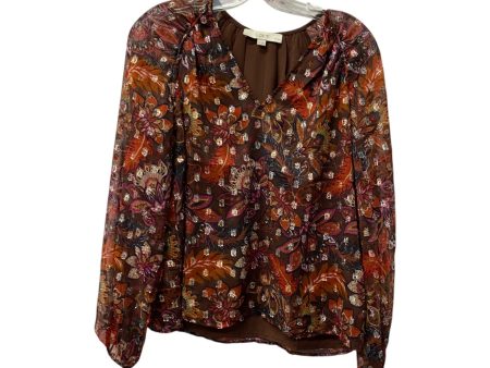 Top Ls By Loft In Maroon, Size:Mp For Discount