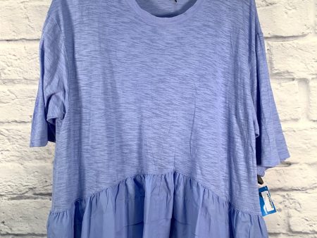 Top 3 4 Sleeve By Akemi And Kin In Blue, Size:Xs Supply