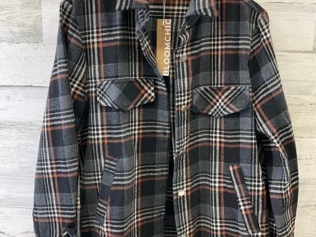 Jacket Shirt By Clothes Mentor In Black & Orange, Size: Xl Supply