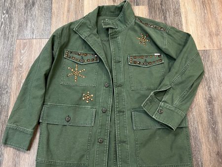 Jacket Utility Designer By Mother In Green, Size: Xs For Discount