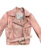 Jacket Moto Leather By Free People In Pink, Size: M Online now