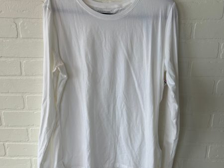 Top Long Sleeve Basic By Amazon Essentials In White, Size: Xl Online Hot Sale