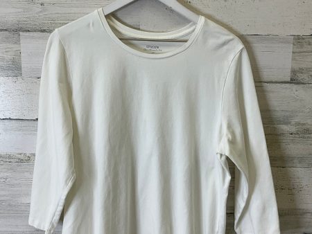 Top 3 4 Sleeve Basic By Chicos In White, Size: Xl on Sale