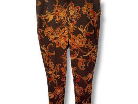 Pants Leggings By Chicos In Paisley Print, Size: 8 on Sale