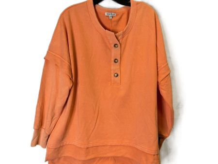 Sweatshirt Crewneck By White Birch In Orange, Size: M Cheap