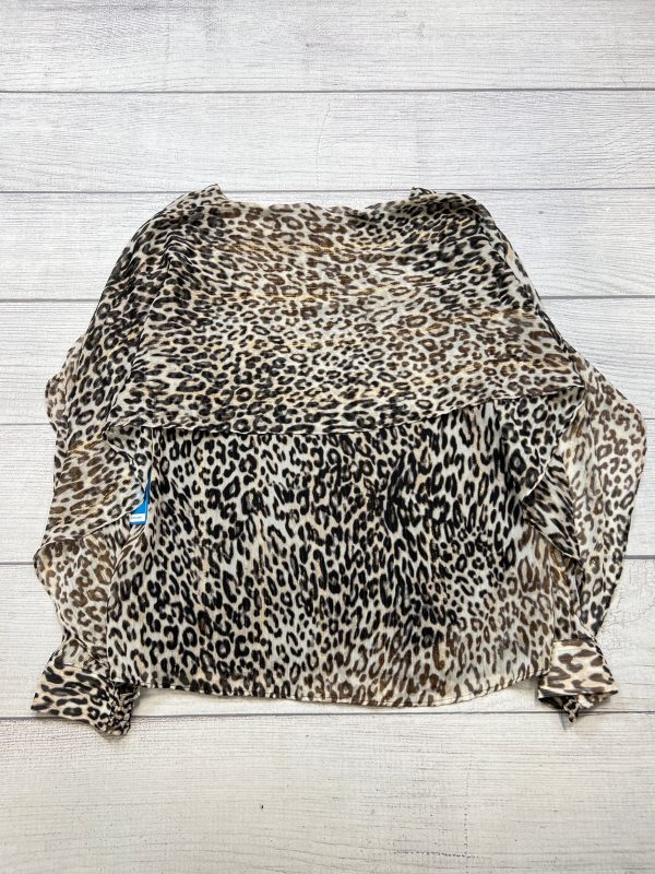 New! Top Long Sleeve By Dkny In Animal Print, Size: Xl Online Hot Sale