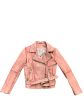 Jacket Moto Leather By Free People In Pink, Size: M Online now