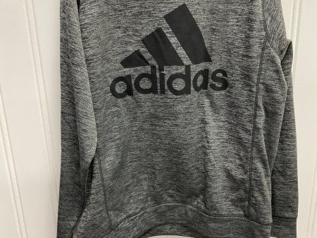 Athletic Sweatshirt Crewneck By Adidas In Grey, Size: Xl Discount