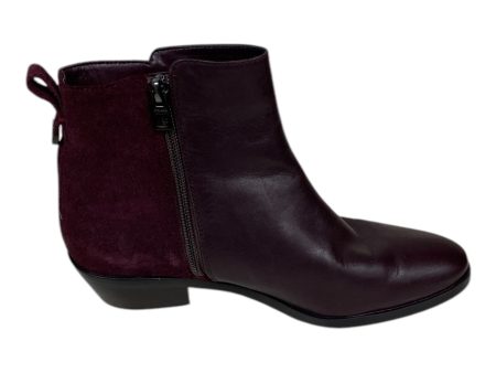 Boots Designer By Coach In Purple, Size: 7.5 For Discount