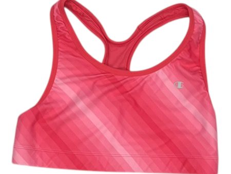 Athletic Bra By Champion In Pink, Size:L For Cheap