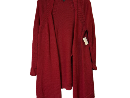 Sweater Cardigan By Talbots In Red, Size: M Sale