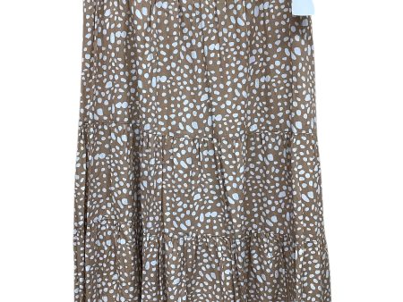 Skirt Maxi By Clothes Mentor In Brown & White, Size: L Supply