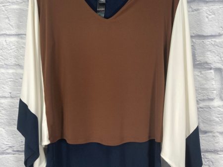 Tunic Long Sleeve By Chicos In Blue & Brown, Size: Xs Online Hot Sale