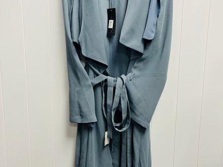 Coat Trench Coat By Bcbgmaxazria In Teal, Size: M Online now