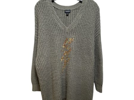 Studded Sweater By Torrid In Grey, Size: 2x Cheap