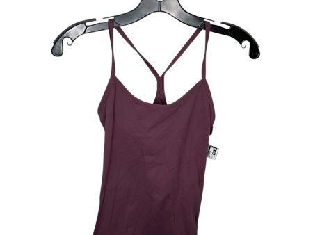 Athletic Tank Top By Lululemon In Maroon, Size: 6 For Cheap