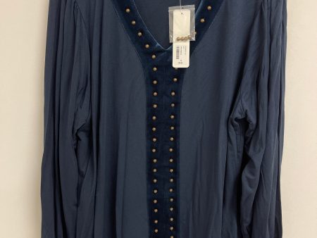 Tunic Long Sleeve By Soft Surroundings In Navy, Size: 1x Fashion