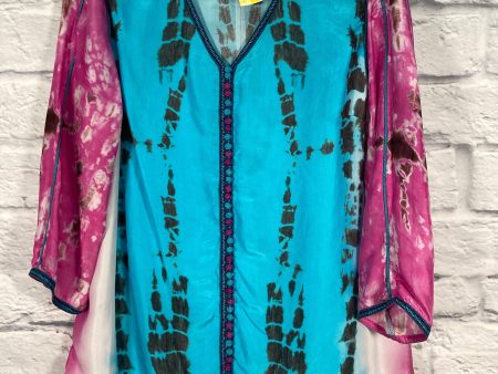 Tunic 3 4 Sleeve By Soft Surroundings In Blue & Pink, Size: M For Sale