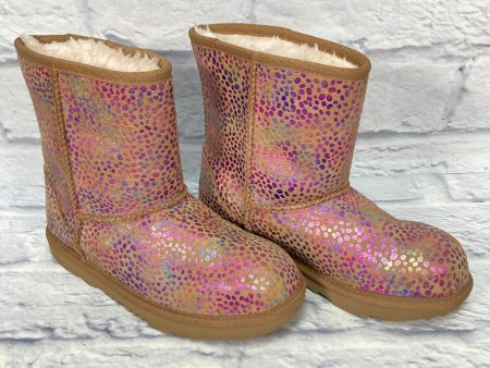 Brown & Purple Boots Snow Ugg, Size 6.5 Online Sale