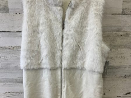 Vest Faux Fur & Sherpa By Chicos In White, Size: Xxl Online now