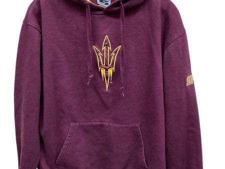 Sweatshirt Hoodie By Clothes Mentor In Purple & Yellow, Size: L on Sale