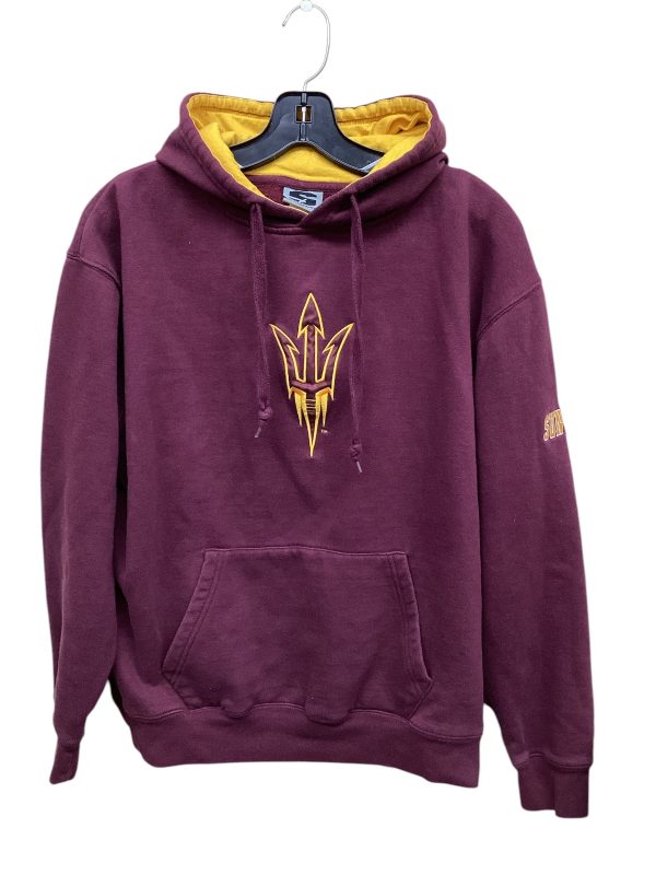 Sweatshirt Hoodie By Clothes Mentor In Purple & Yellow, Size: L on Sale