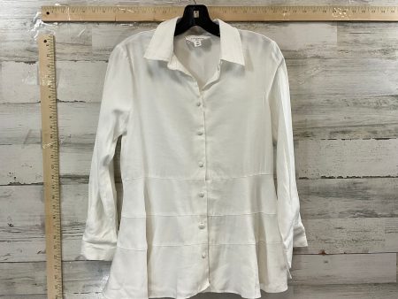 White Blouse Long Sleeve Tuckernuck, Size Xs on Sale