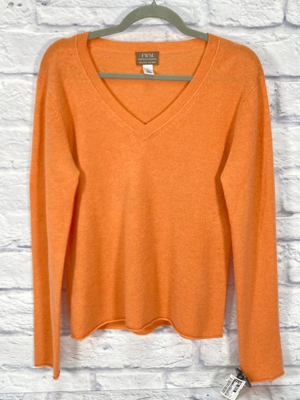 As is-Sweater Cashmere By Fenn Wright Manson In Orange, Size: L Online Sale