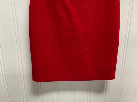 Skirt Midi By Ann Taylor In Red, Size: 8 Sale