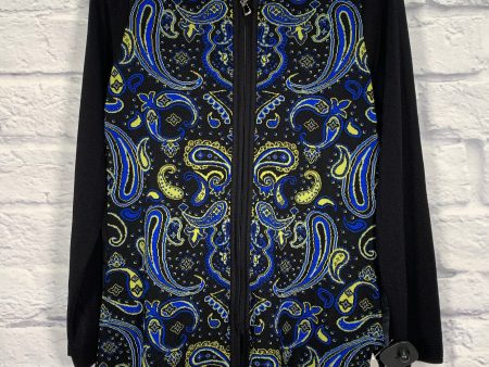 Jacket Designer By Misook In Black & Blue, Size: S Fashion