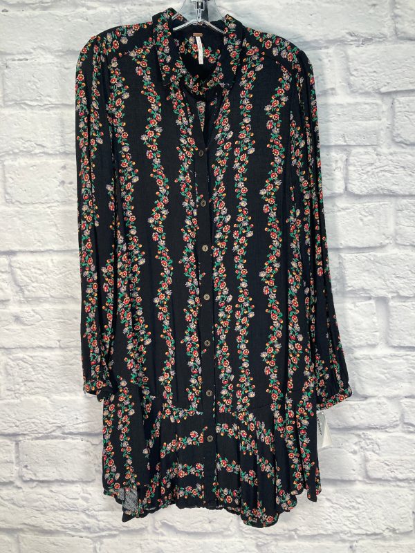 Tunic Long Sleeve By Free People In Black, Size: S Online Hot Sale