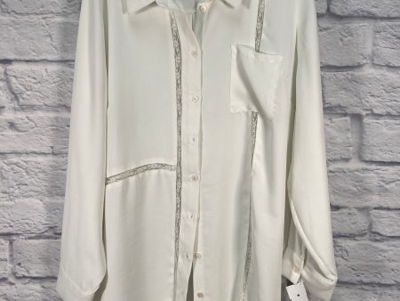 Tunic Long Sleeve By Vince Camuto In Cream, Size: Xxl For Cheap