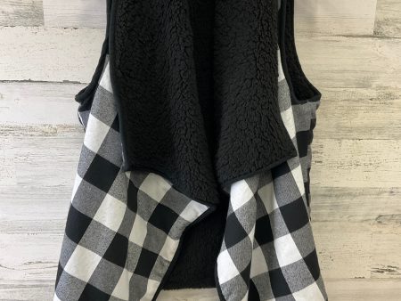 Vest Fleece By Clothes Mentor In Black & White, Size: Osfm Hot on Sale