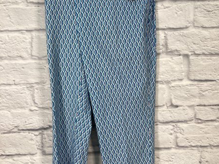 Blue & White Pants Cropped Chicos, Size 18 For Discount