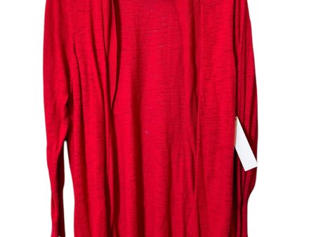 Cardigan By Ava & Viv In Red, Size: 2x Online Sale