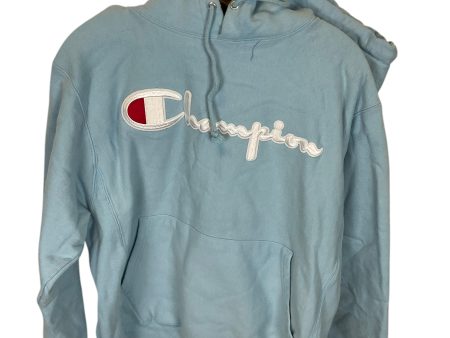 Sweatshirt Hoodie By Champion In Blue, Size: M Discount