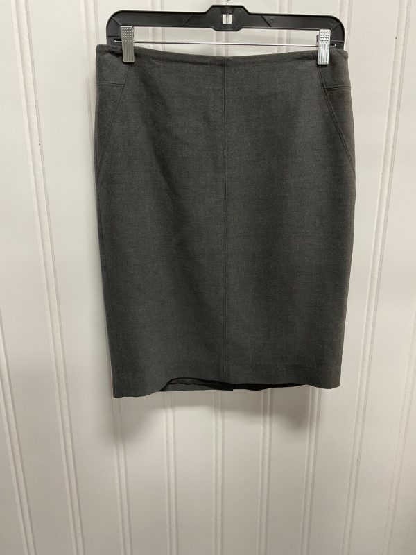 Skirt Midi By Loft In Grey, Size: 8 Online now