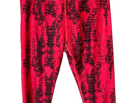 Athletic Capris By Under Armour In Black & Pink, Size: L For Cheap